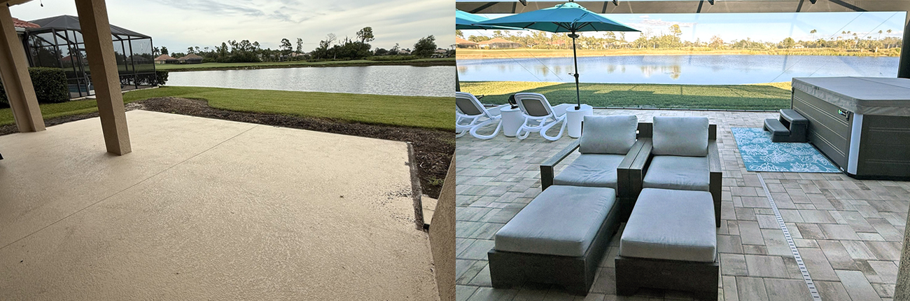 A Beautiful Patio Transformation in Heron Creek Golf & Country Club