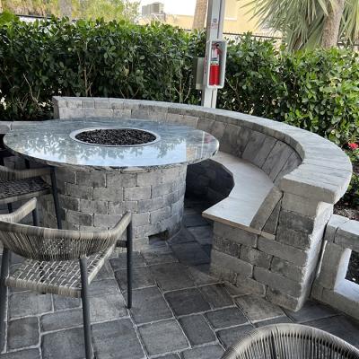 Fire Table And Seating Bench